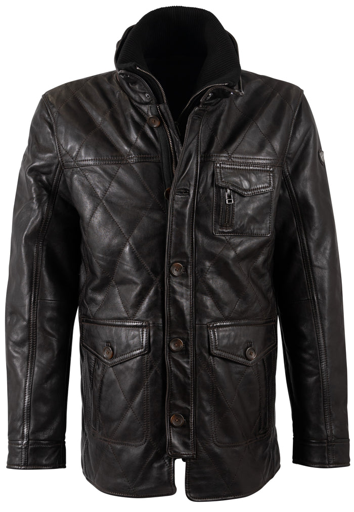Lederjacke 1201-0792 dark brown