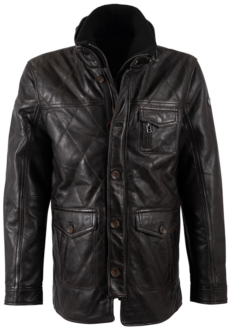 Lederjacke 1201-0792 dark brown