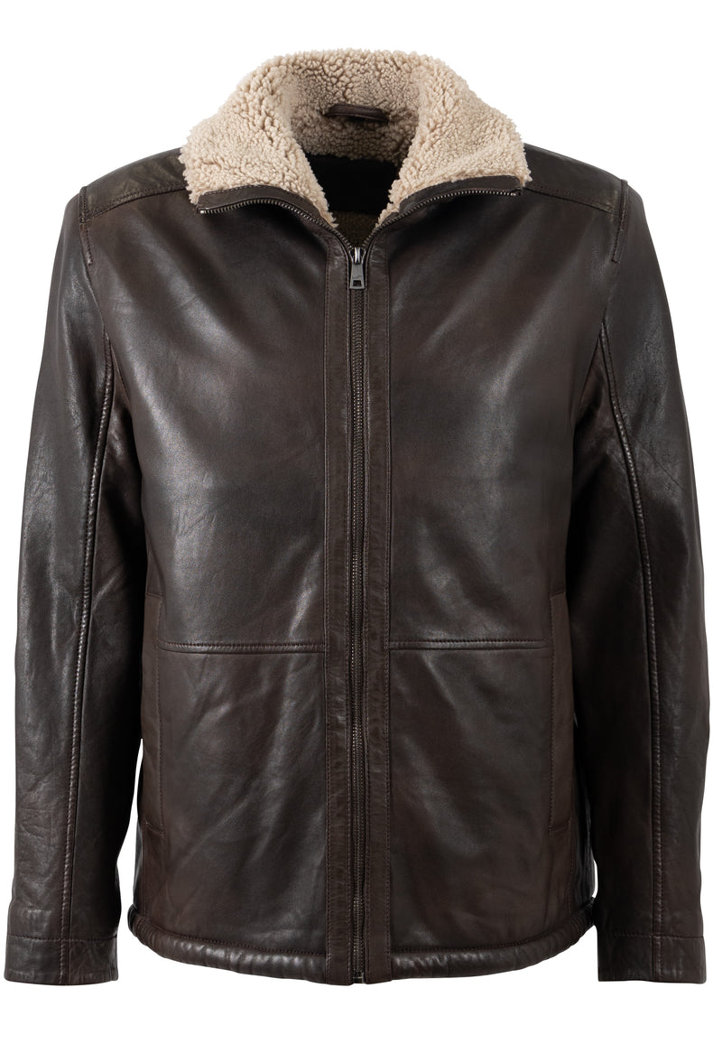 Lederjacke 1201-0796 antique brown