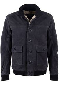 Lederjacke 1201-0808 navy