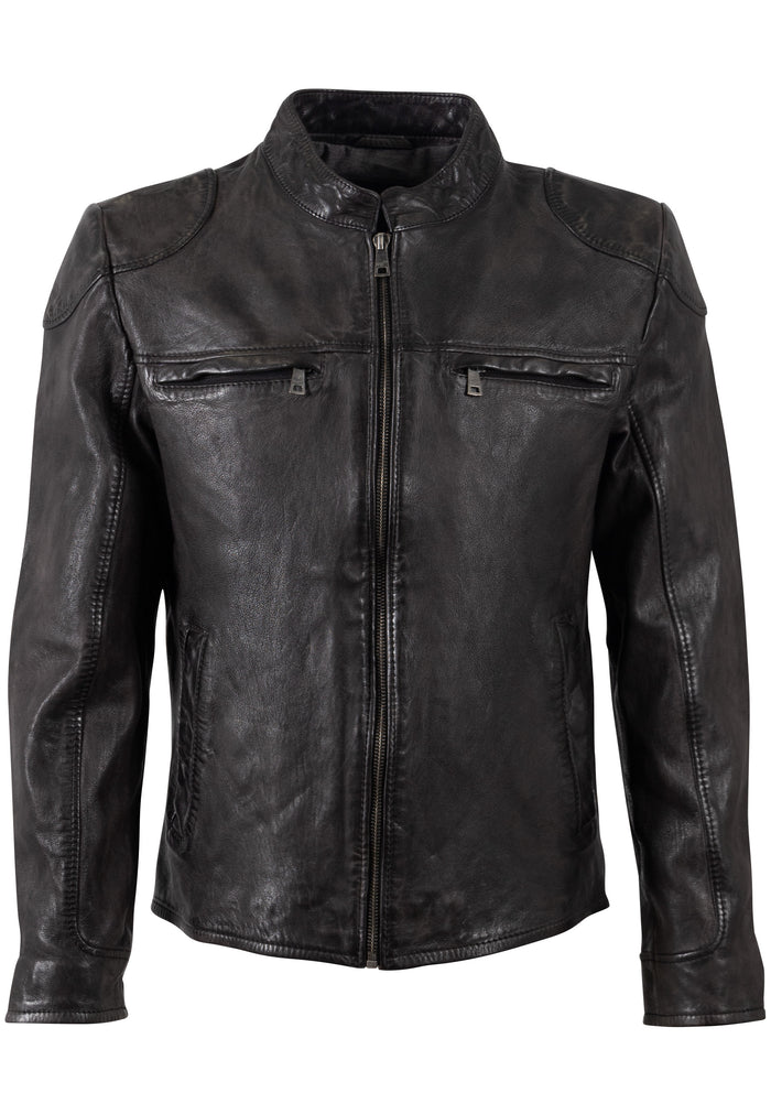 Lederjacke 1201-0811 dark anthracite