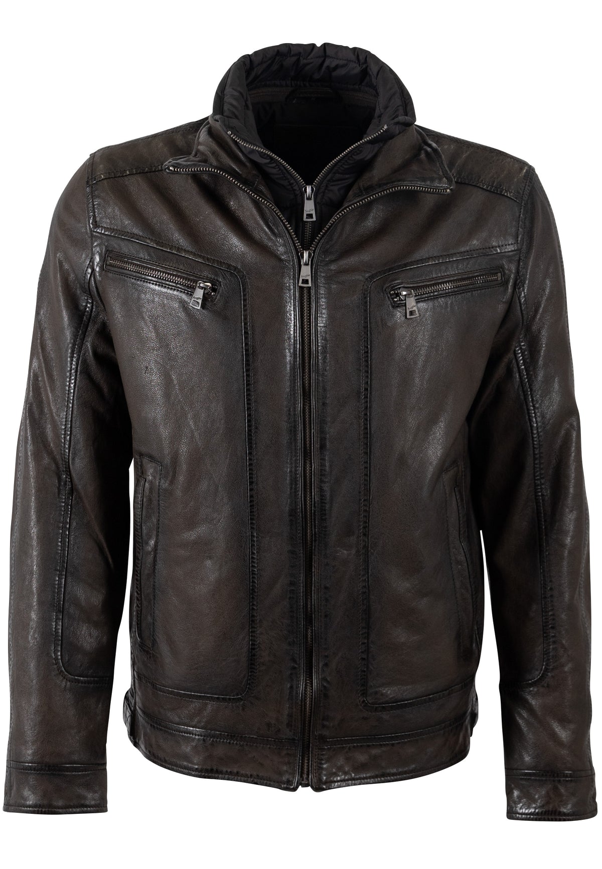 Lederjacke 1201-0826 mocca
