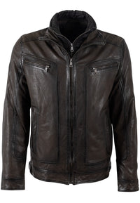 Lederjacke 1201-0826 mocca