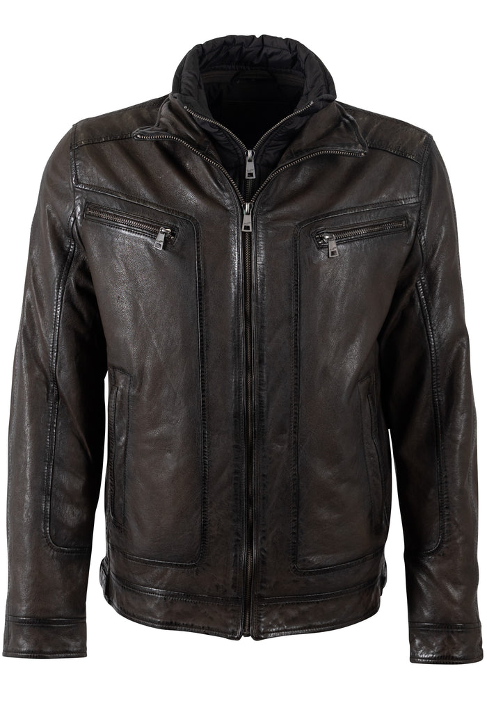 Lederjacke 1201-0826 mocca