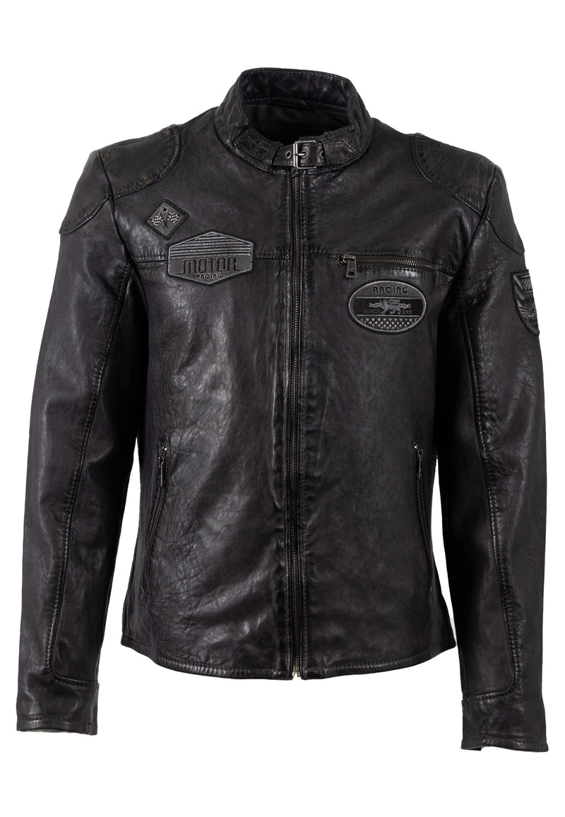 Bikerjacke 1201-0860 dark anthracite