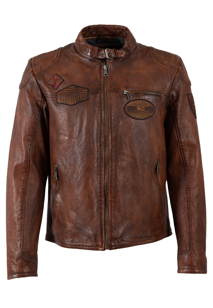 Bikerjacke 1201-0860 whiskey