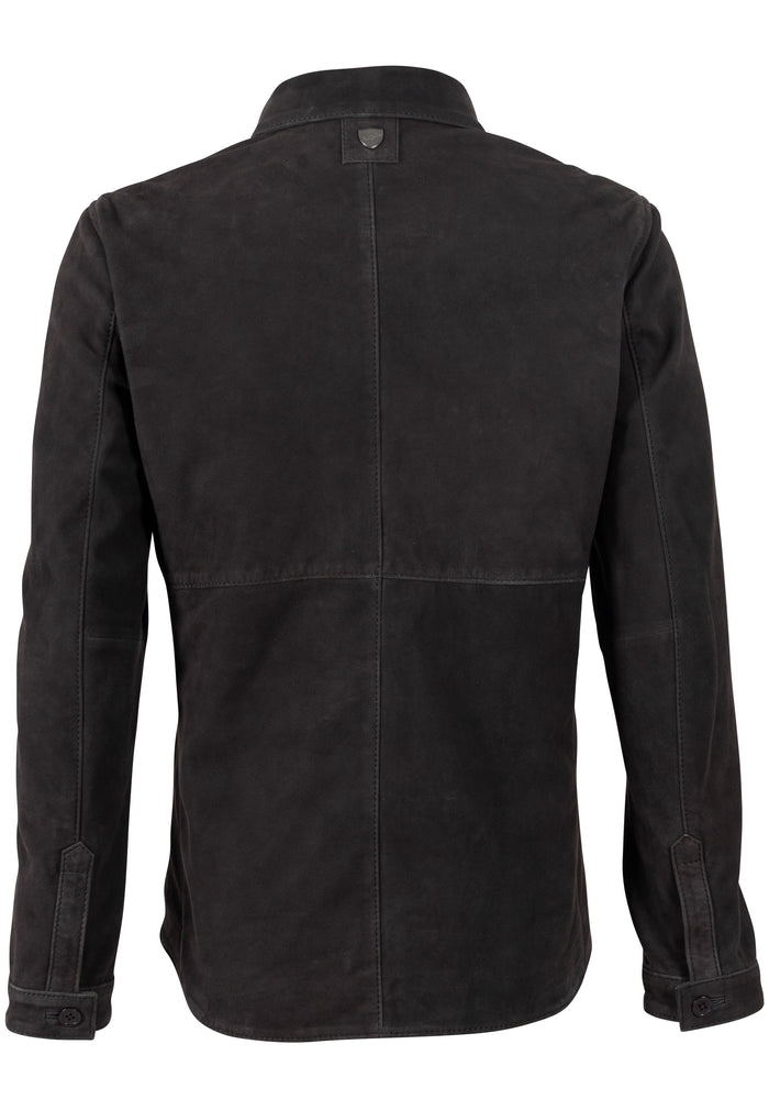 Lederhemd 1206-0012 dark anthracite