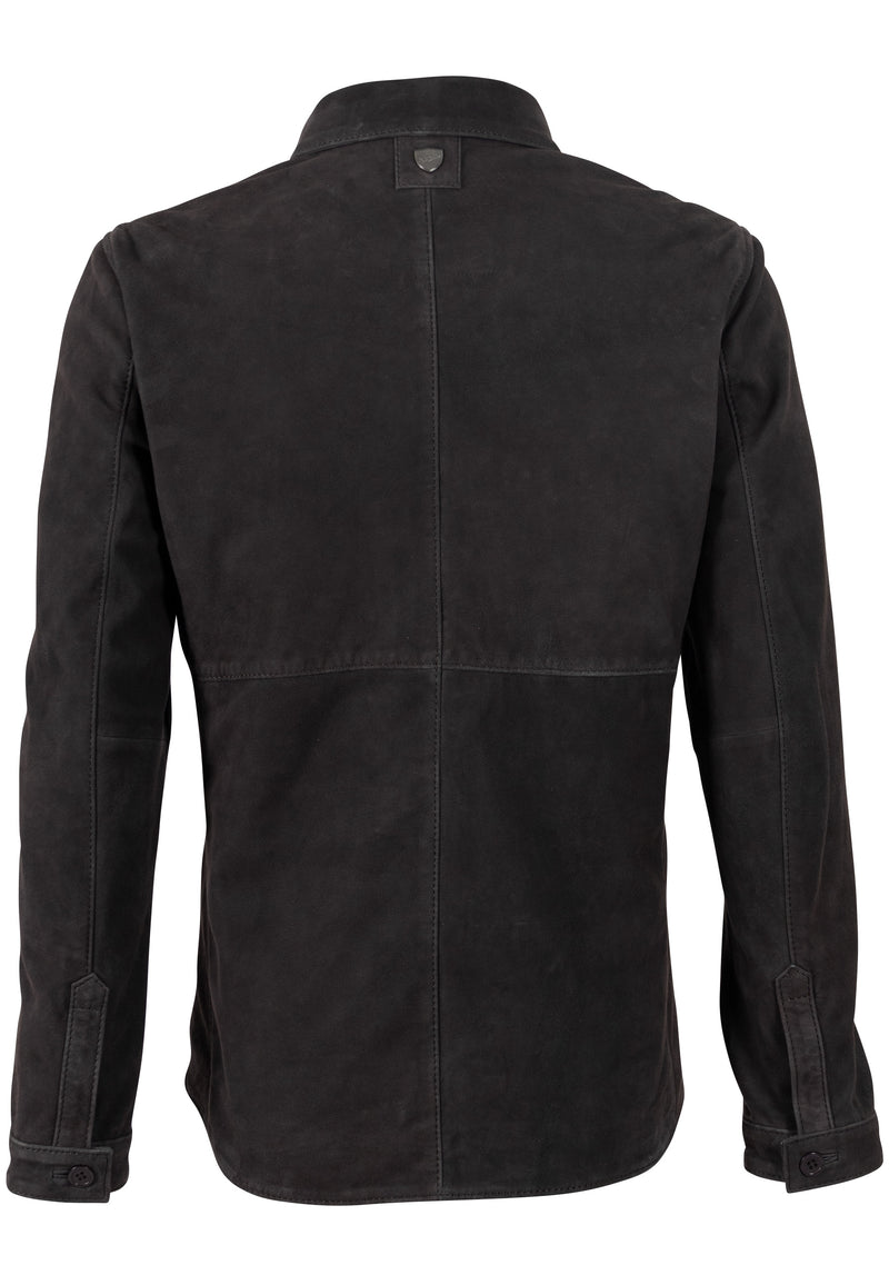 Lederhemd 1206-0012 dark anthracite