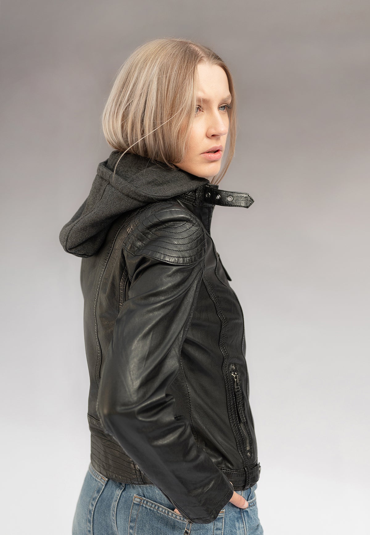 Lederjacke 1801-0001 black