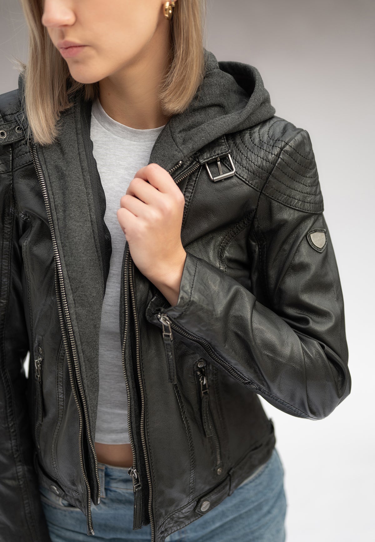 Lederjacke 1801-0001 black