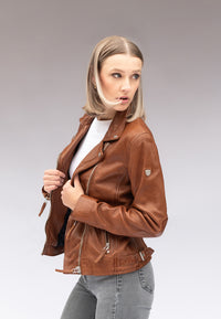 Lederjacke 1801-0006 cognac