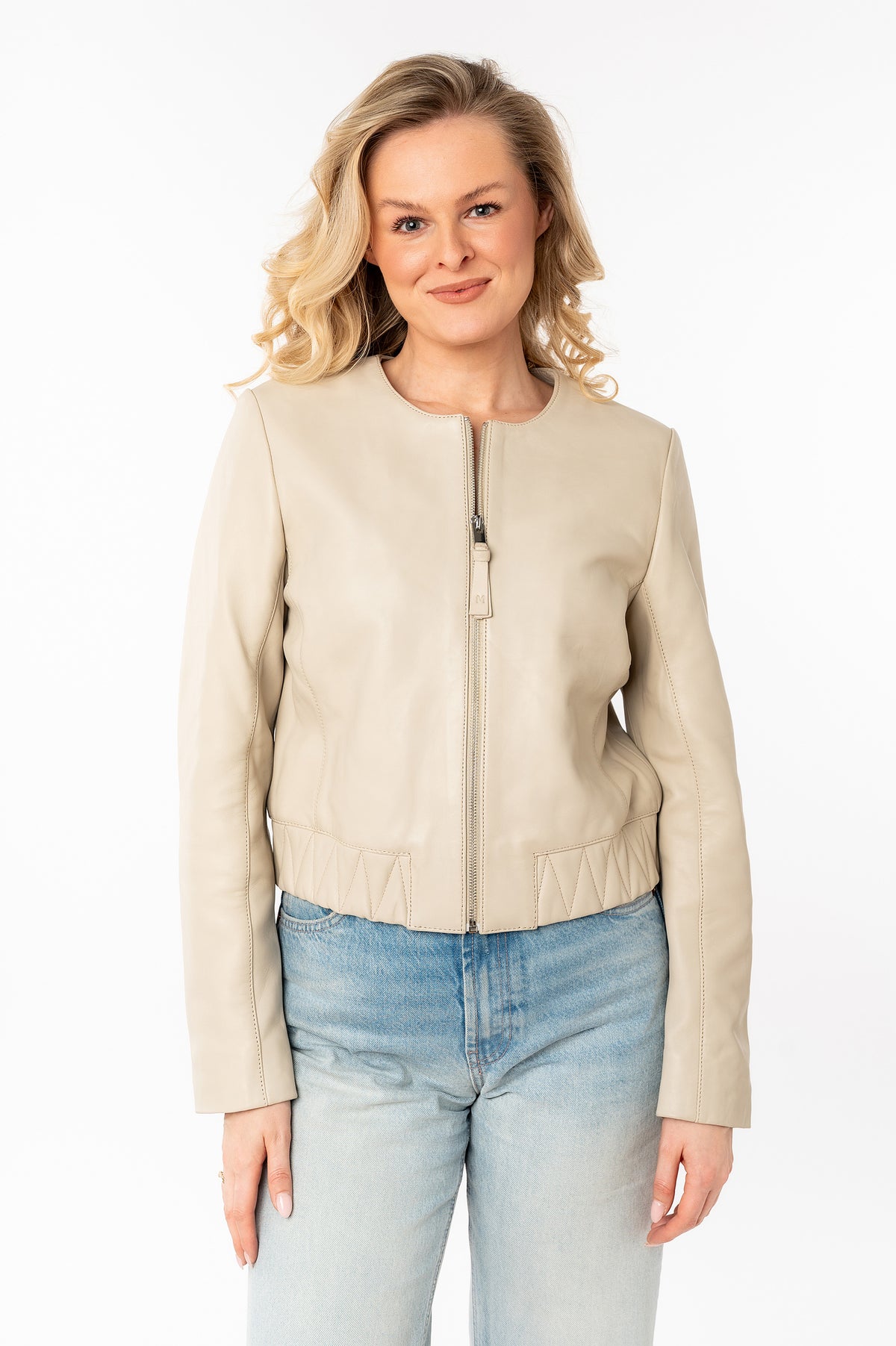 Lederjacke 3101-0044 almond