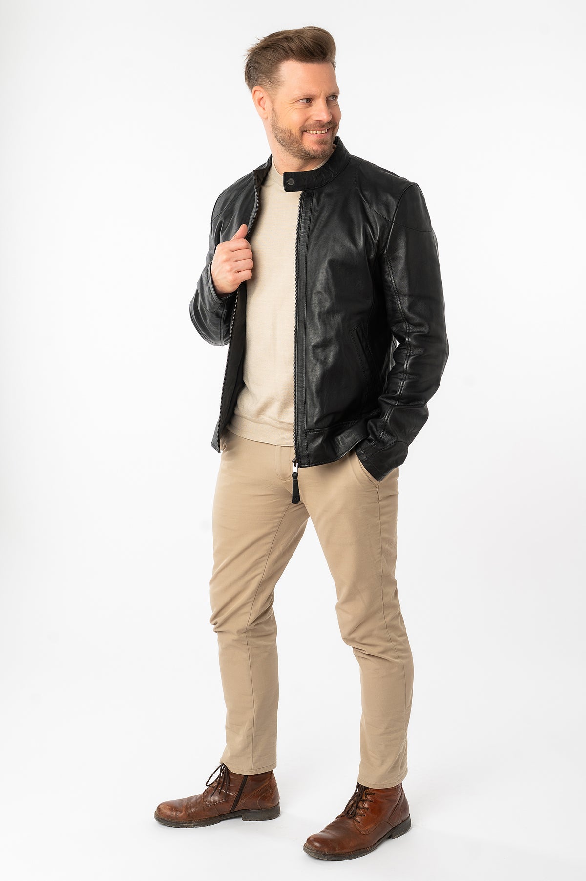 Lederjacke 3201-0033 black