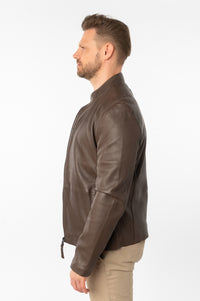 Lederjacke 3201-0036 dark taupe
