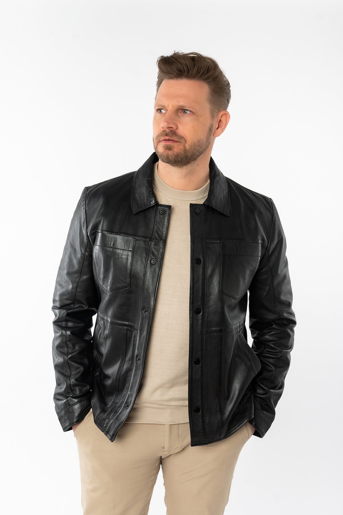 Lederjacke 3201-0037 black