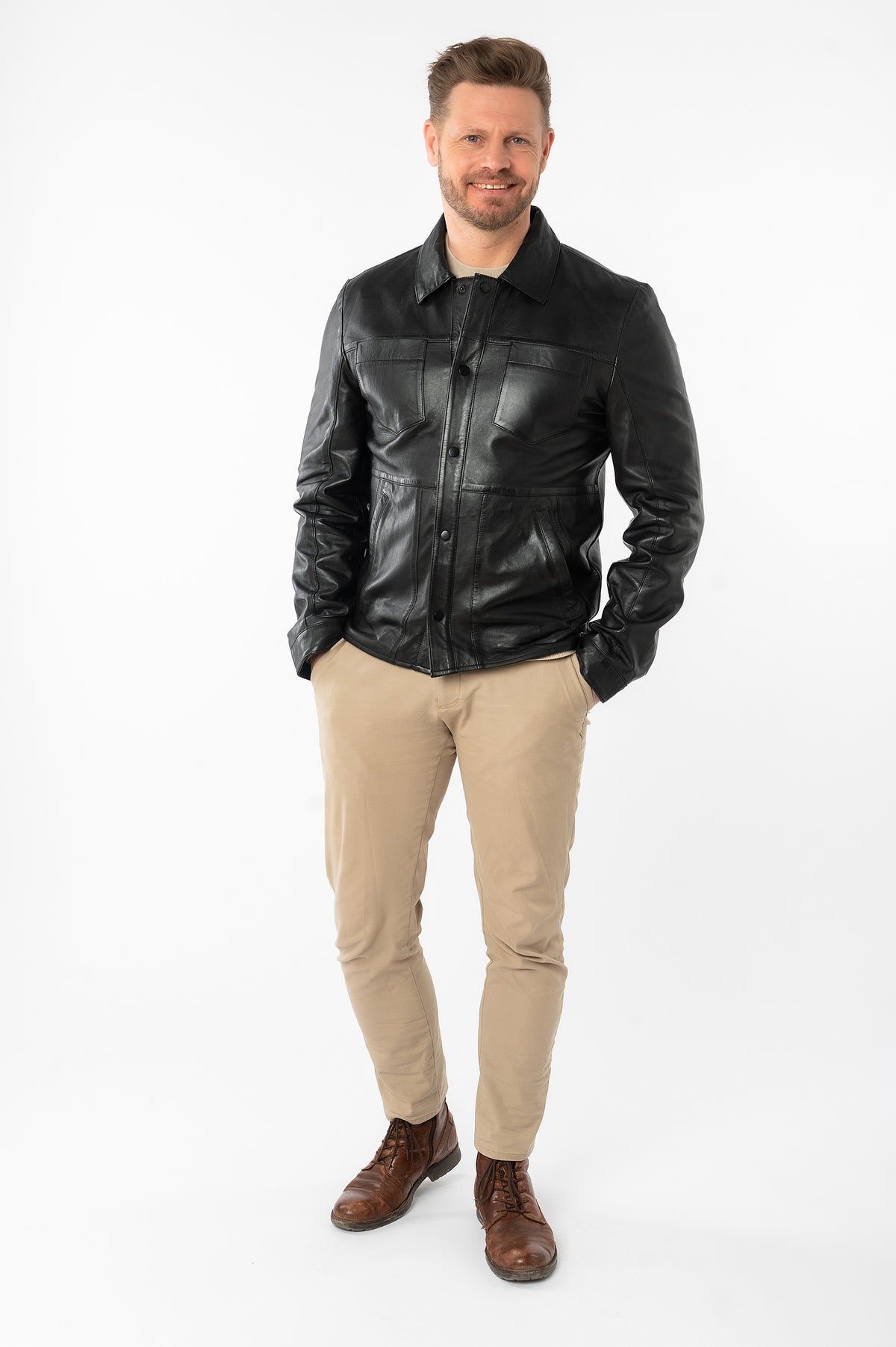 Lederjacke 3201-0037 black