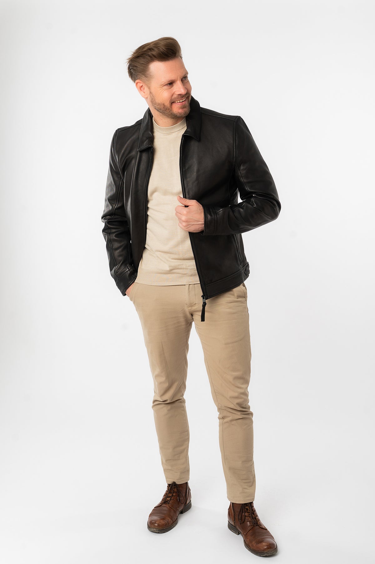 Lederjacke 3201-0038 black